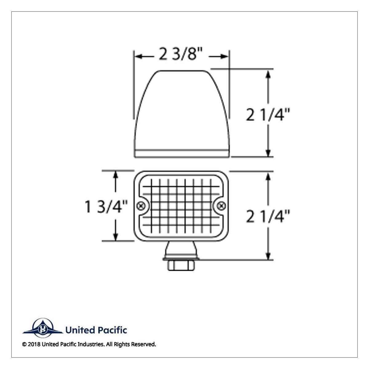 6 LED Medium Rod Light - Red LED/Red Lens - Thumbnail 8