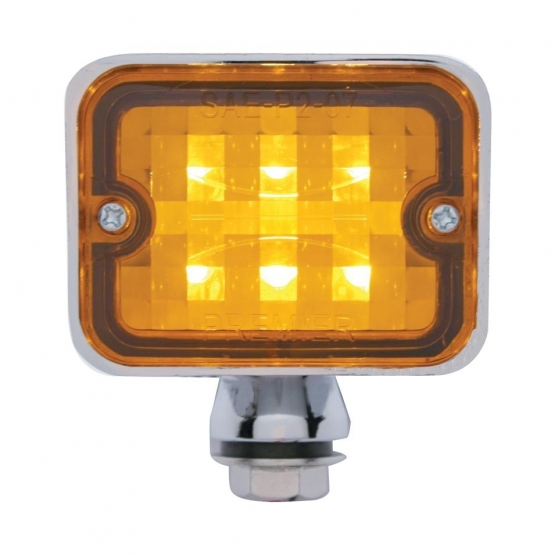 6 LED Large Rod Light -Amber LED/Amber Lens - Thumbnail 3