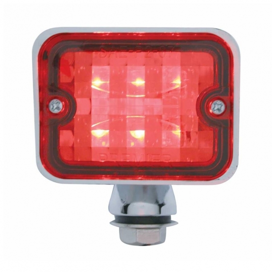 6 LED Large Rod Light - Red LED/Red Lens - Thumbnail 3