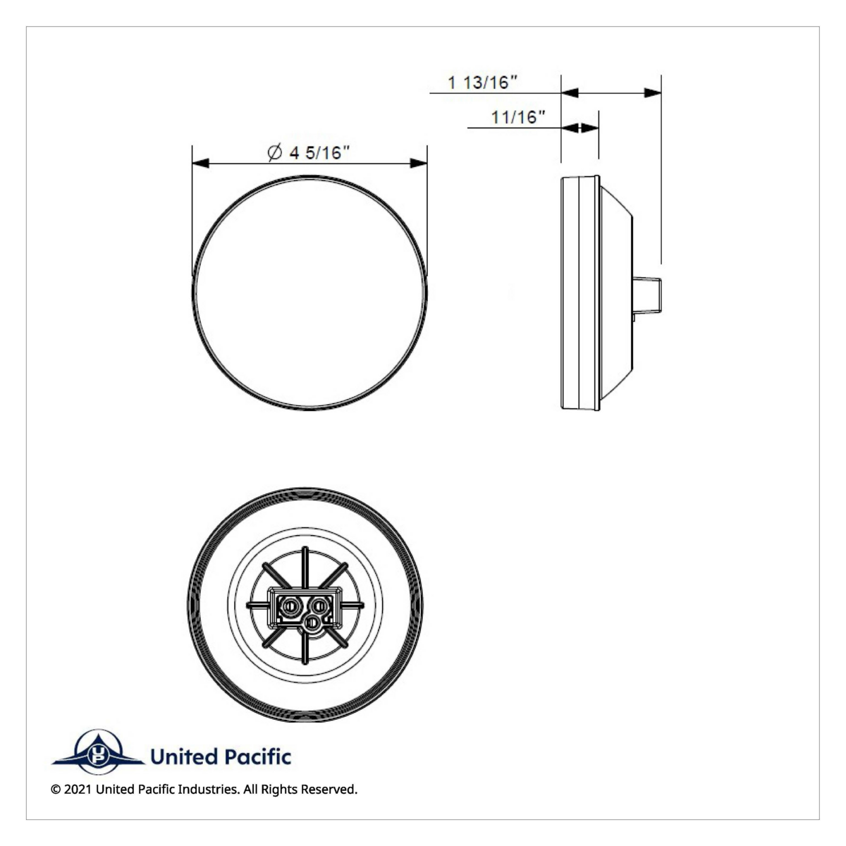 16 LED 4" Round Turbine Light (Stop, Turn & Tail) - Red LED/Red Lens - Thumbnail 11