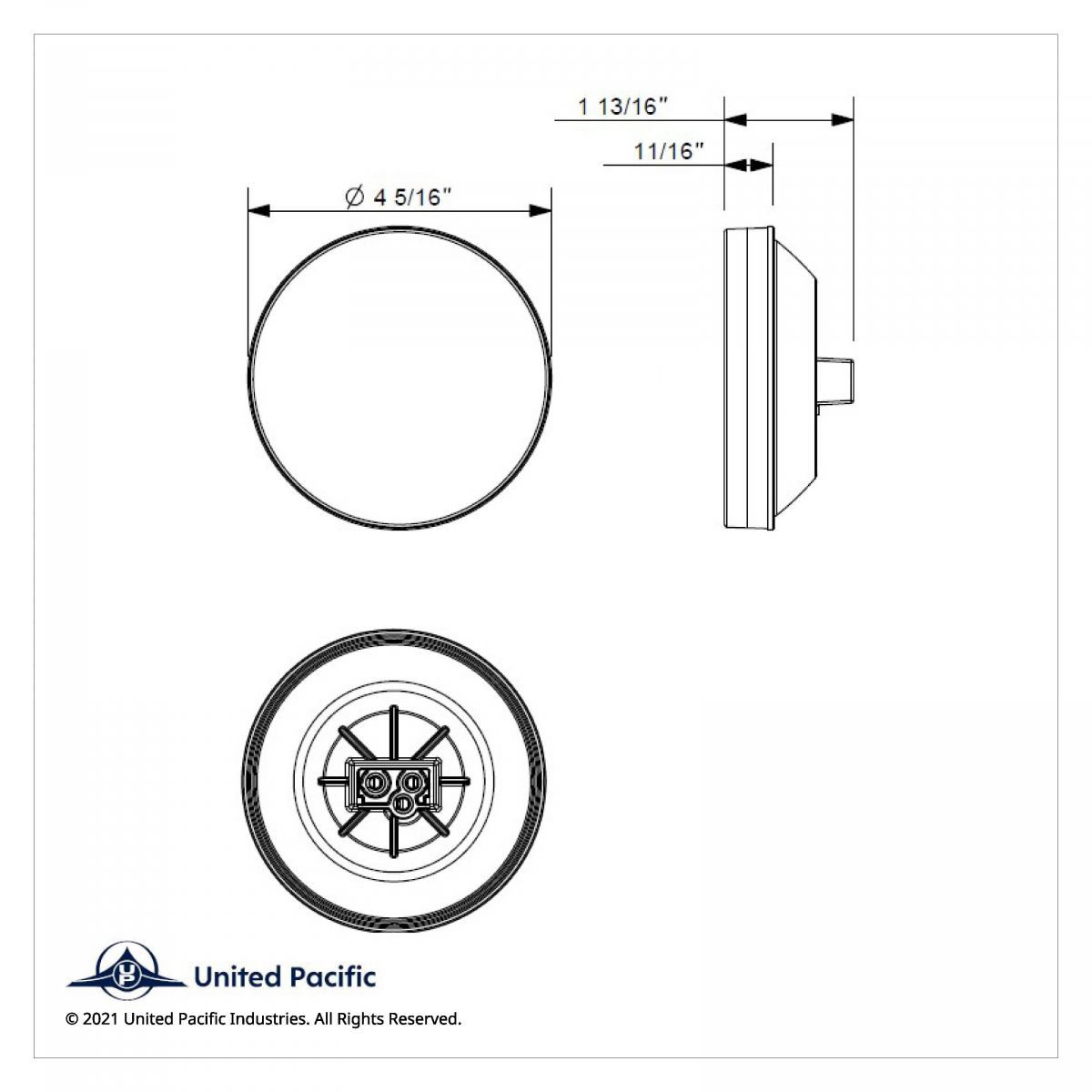 16 LED 4" Round Turbine Light (Stop, Turn & Tail) - Red LED/Red Lens - Thumbnail 9