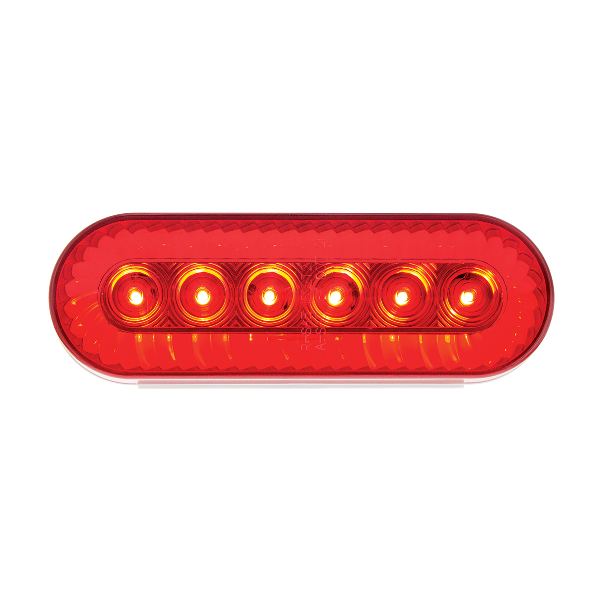 20 LED 6" Oval Turbine Light (Stop, Turn & Tail) - Red LED/Red Lens - Thumbnail 9