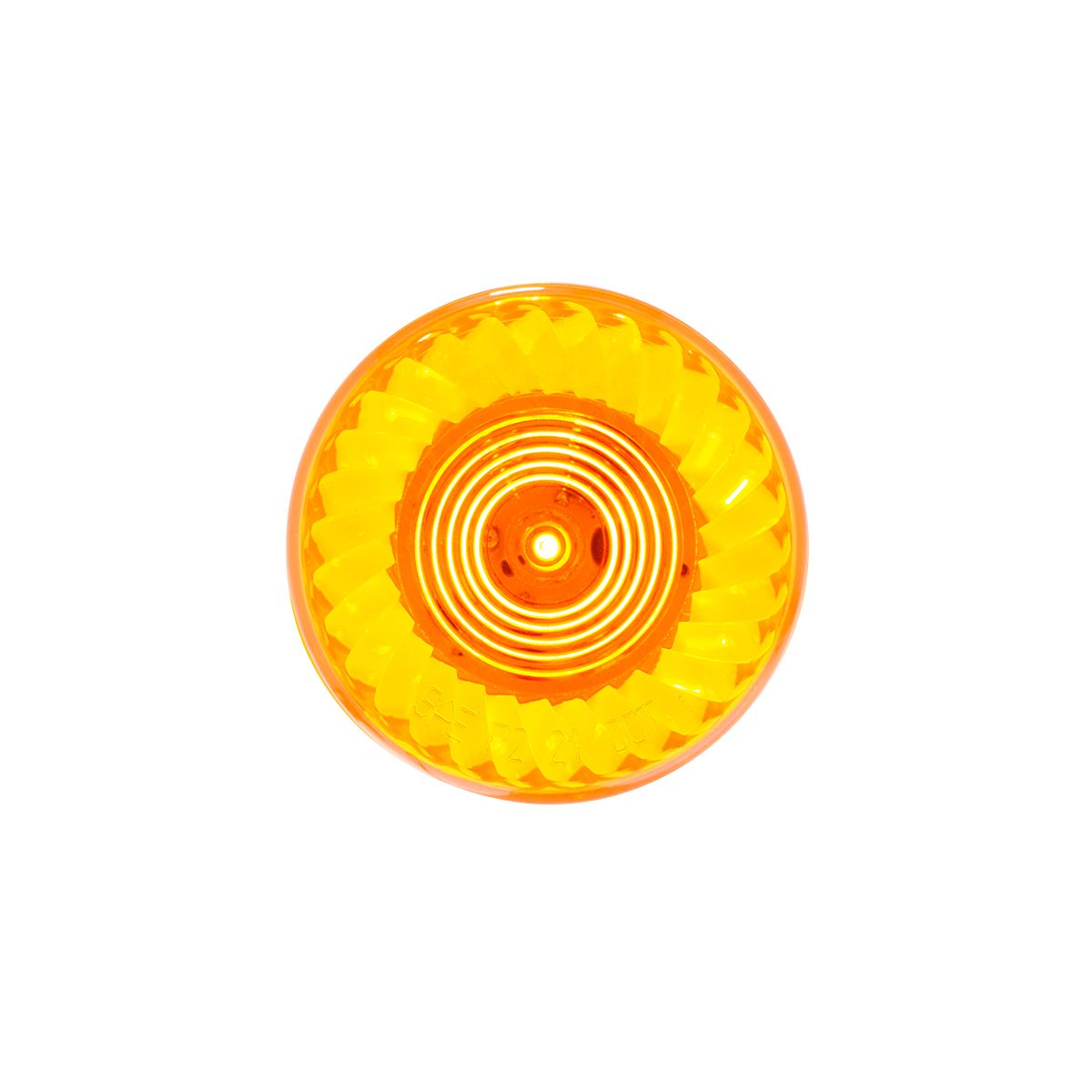 7 LED 2" Round Turbine Light (Clearance/Marker) - Amber LED/Amber Lens