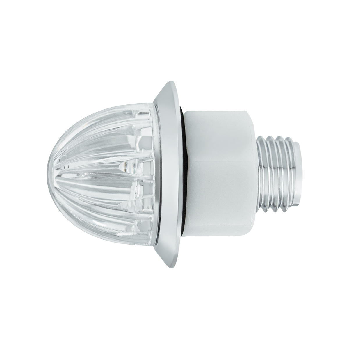 2 LED Dual Function 1-1/8" Watermelon Light (Clearance/Marker) - Amber LED/Clear Lens - Thumbnail 5