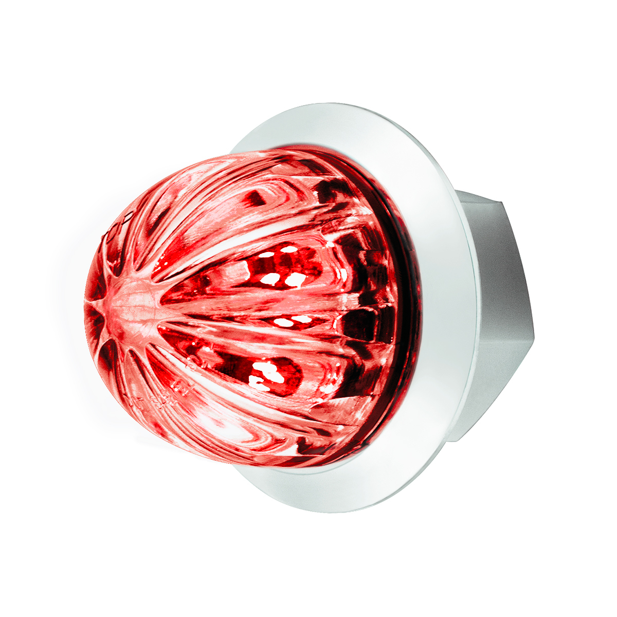 2 LED Dual Function 1-1/8" Watermelon Light (Clearance/Marker) - Red LED/Clear Lens - Thumbnail 8