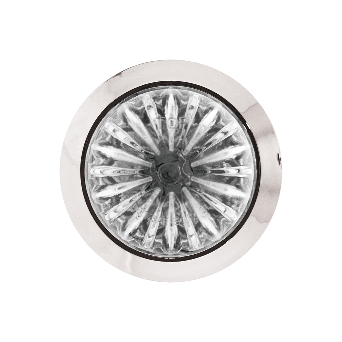 2 LED Dual Function 1-1/8" Watermelon Light (Clearance/Marker) - White LED/Clear Lens - Thumbnail 3