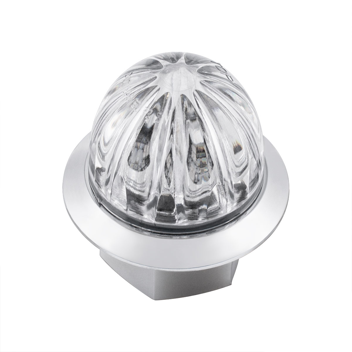 4 LED 1-1/8" Watermelon Double Fury Light With Clear Lens (Clearance/Marker) - Red & Green LED - Thumbnail 4