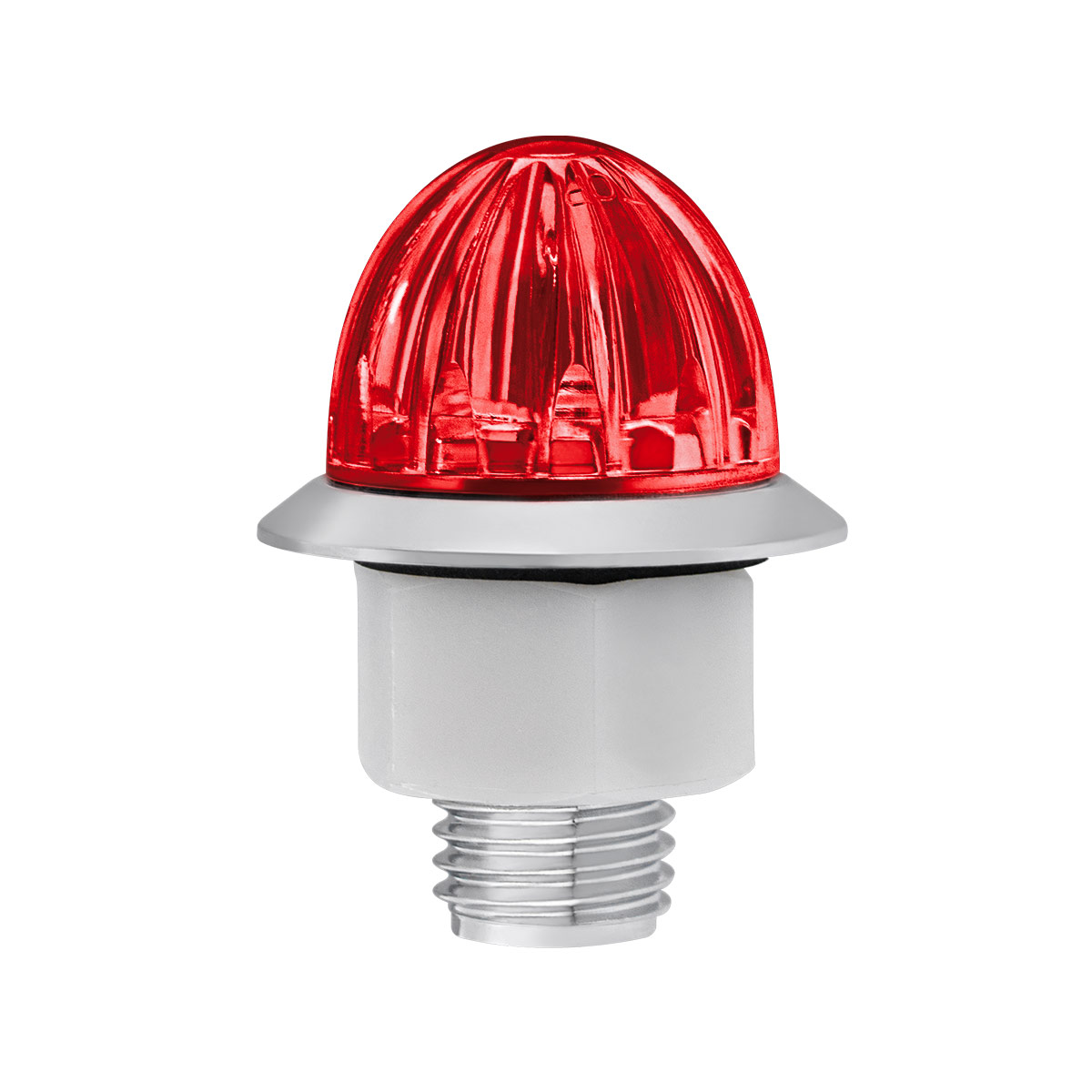 4 LED 1-1/8" Watermelon Double Fury Light With Clear Lens (Clearance/Marker) - Red & Green LED - Thumbnail 6