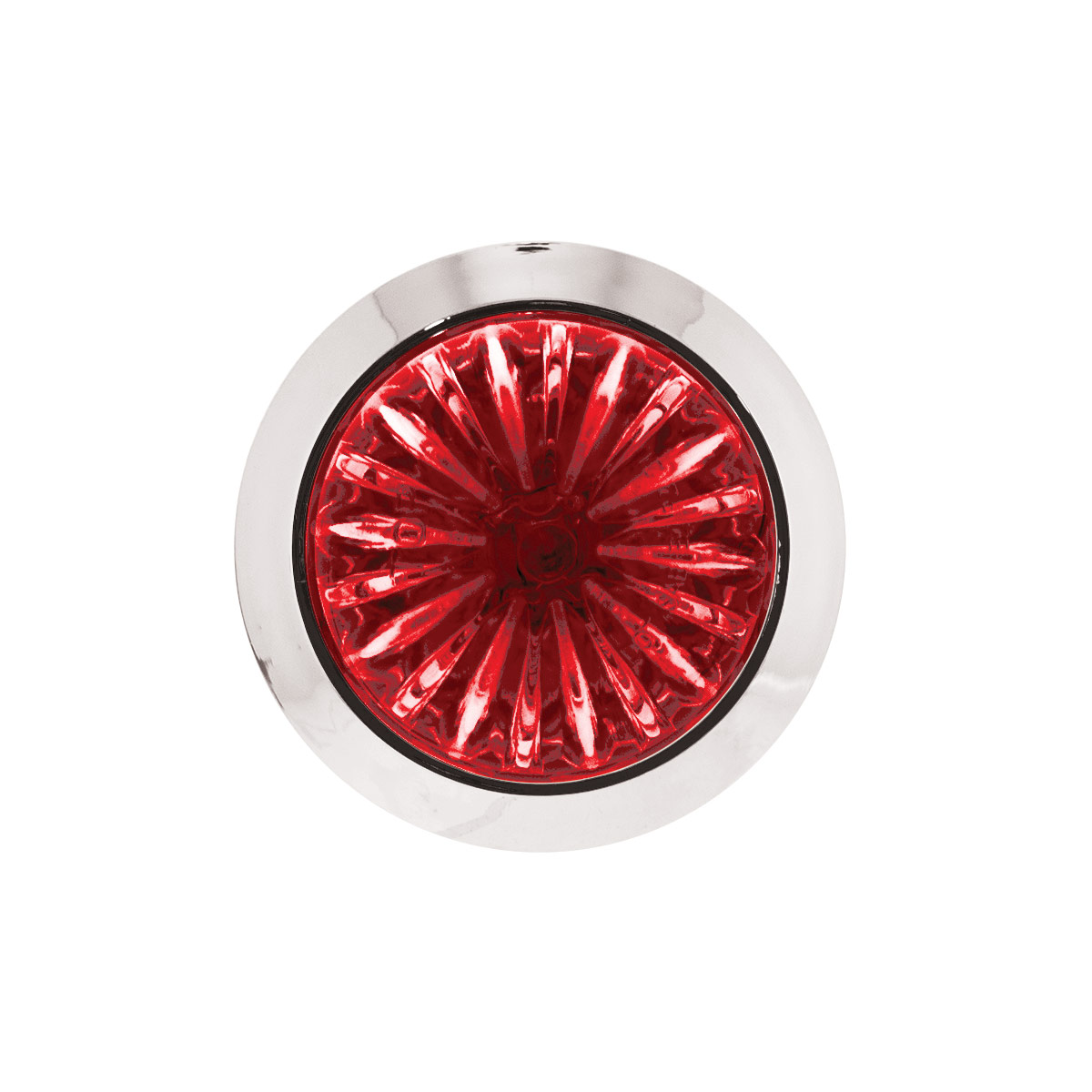4 LED 1-1/8" Watermelon Double Fury Light With Clear Lens (Clearance/Marker) - Red & White LED - Thumbnail 10
