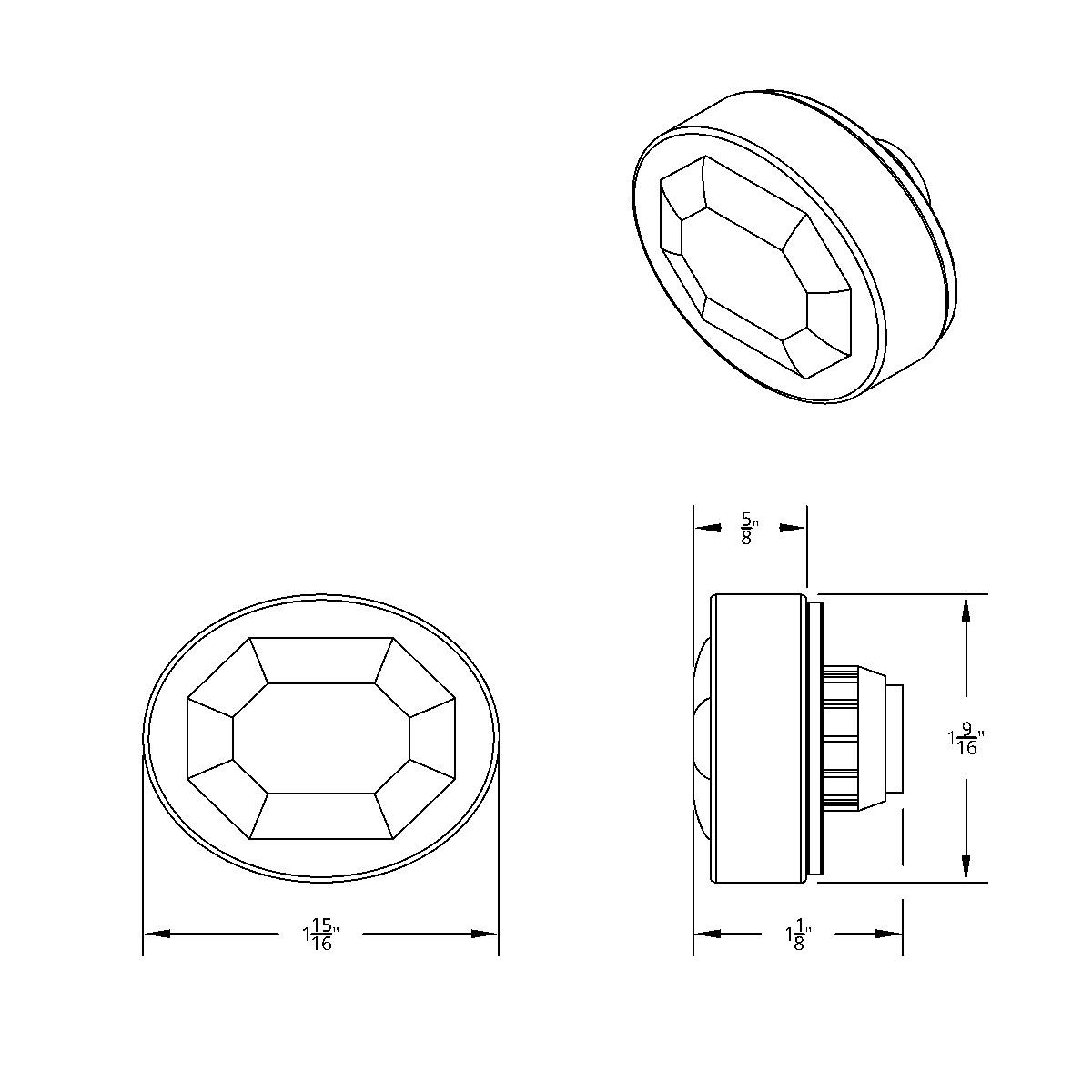 3 LED Oval Clearance/Marker Light-Amber LED/Amber Lens - Thumbnail 11