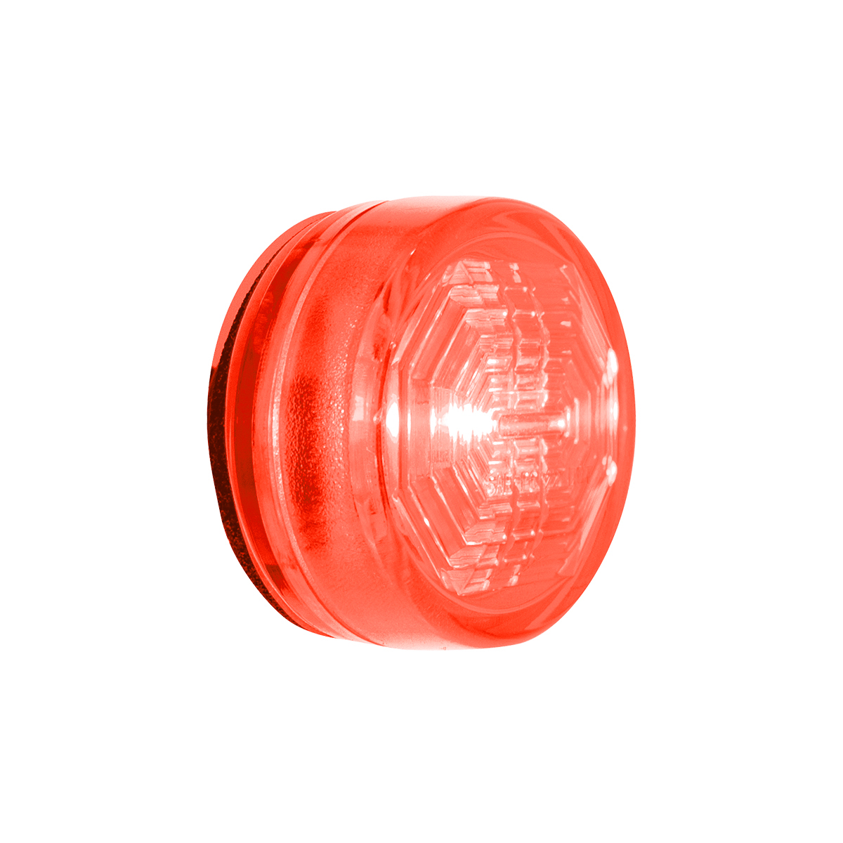 3 LED Oval Clearance/Marker Light-Red LED/Red Lens - Thumbnail 3