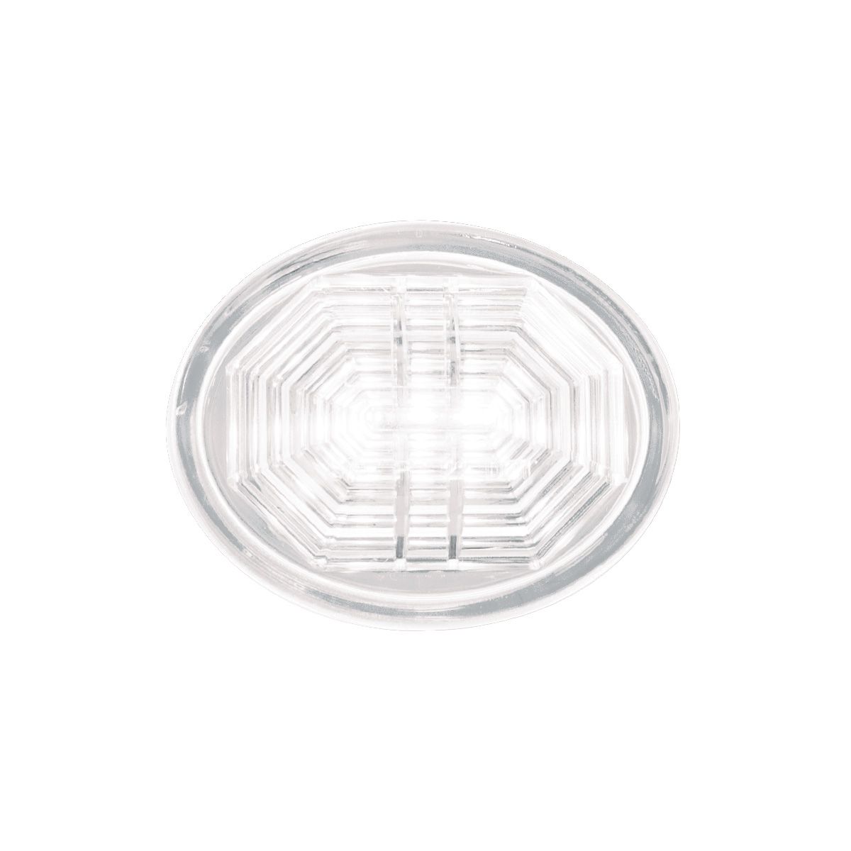 3 LED Oval Auxiliary Light-White LED/Clear Lens