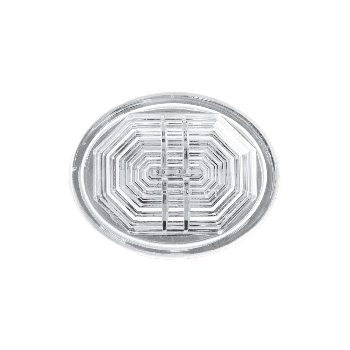 3 LED Oval Auxiliary Light-White LED/Clear Lens - Thumbnail 2