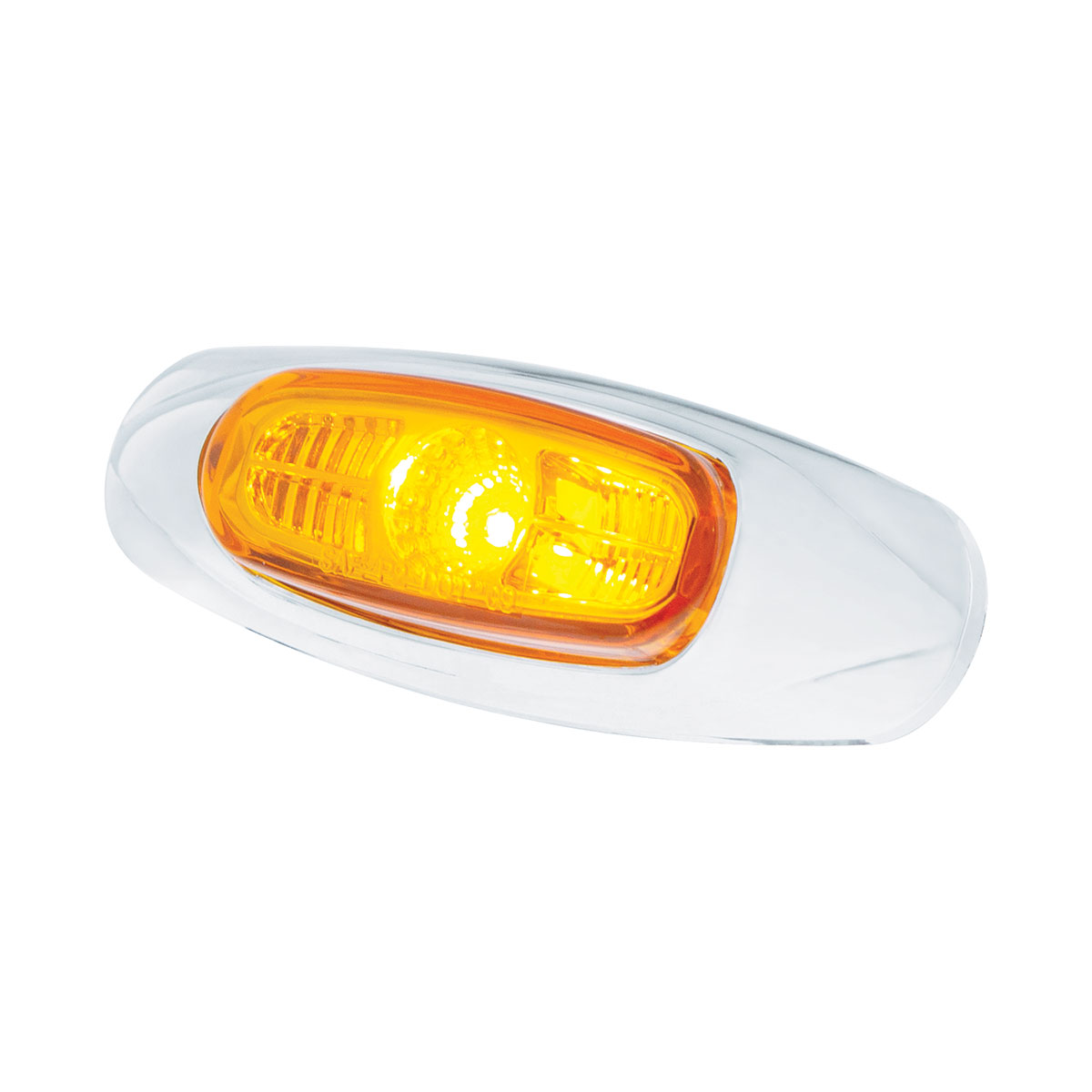 4-3/16" Wide 3 LED ViperEye Light (Clearance/Marker) - Amber LED/Amber Lens - Thumbnail 3