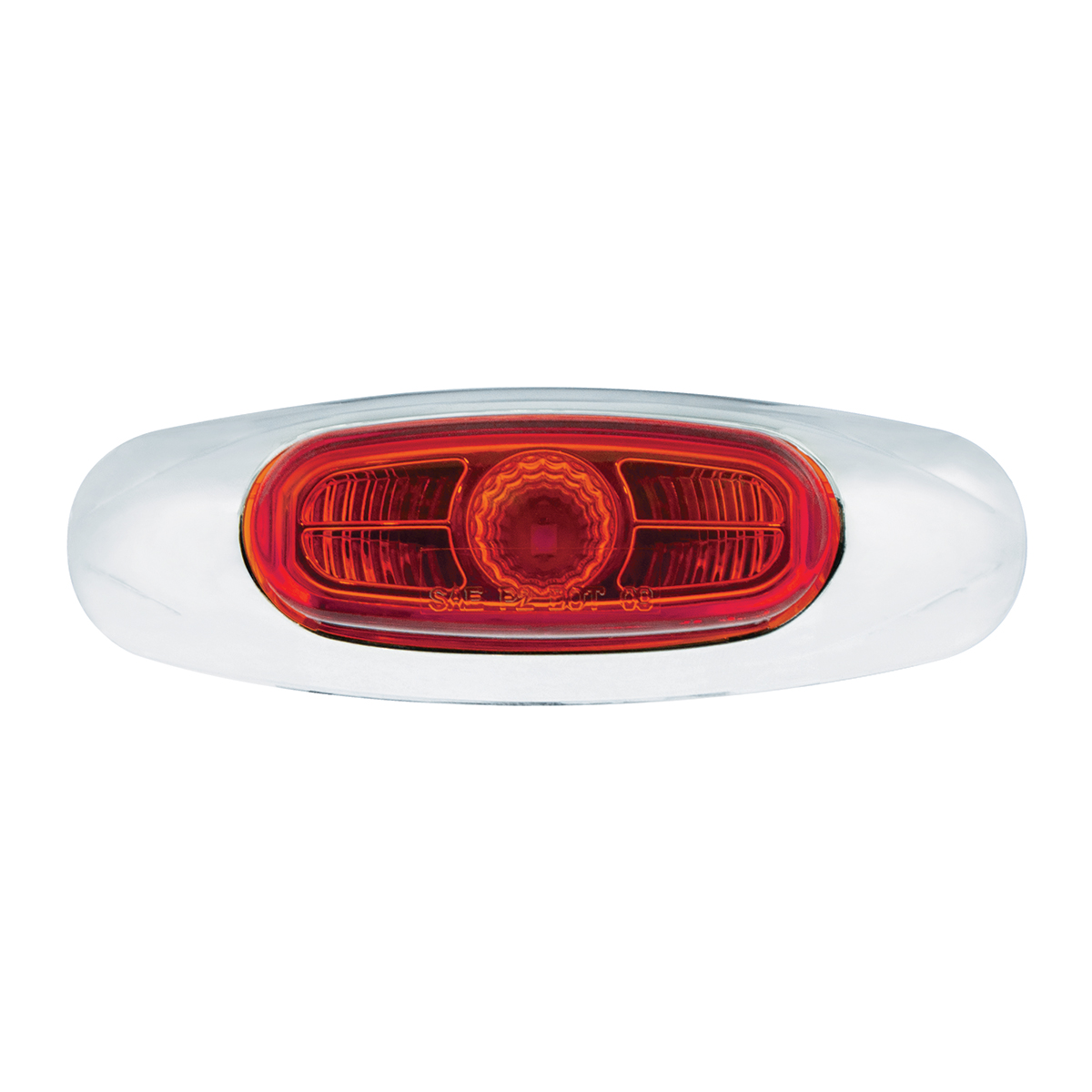 4-3/16" Wide 3 LED ViperEye Light (Clearance/Marker) - Red LED/Red Lens - Thumbnail 2