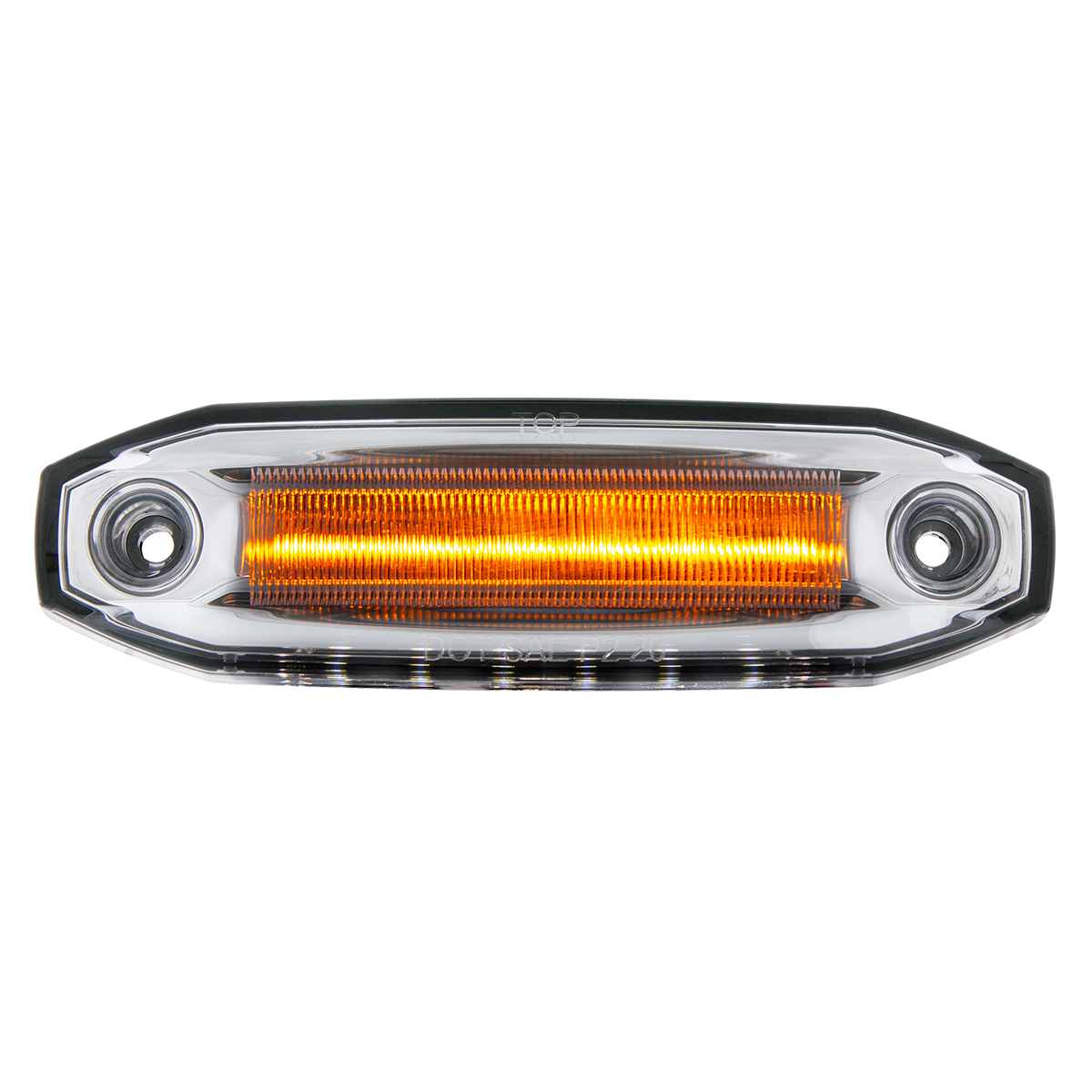 6 Amber LED Light (Clearance/Marker) With 6 White LED Side Ditch Light - Thumbnail 9