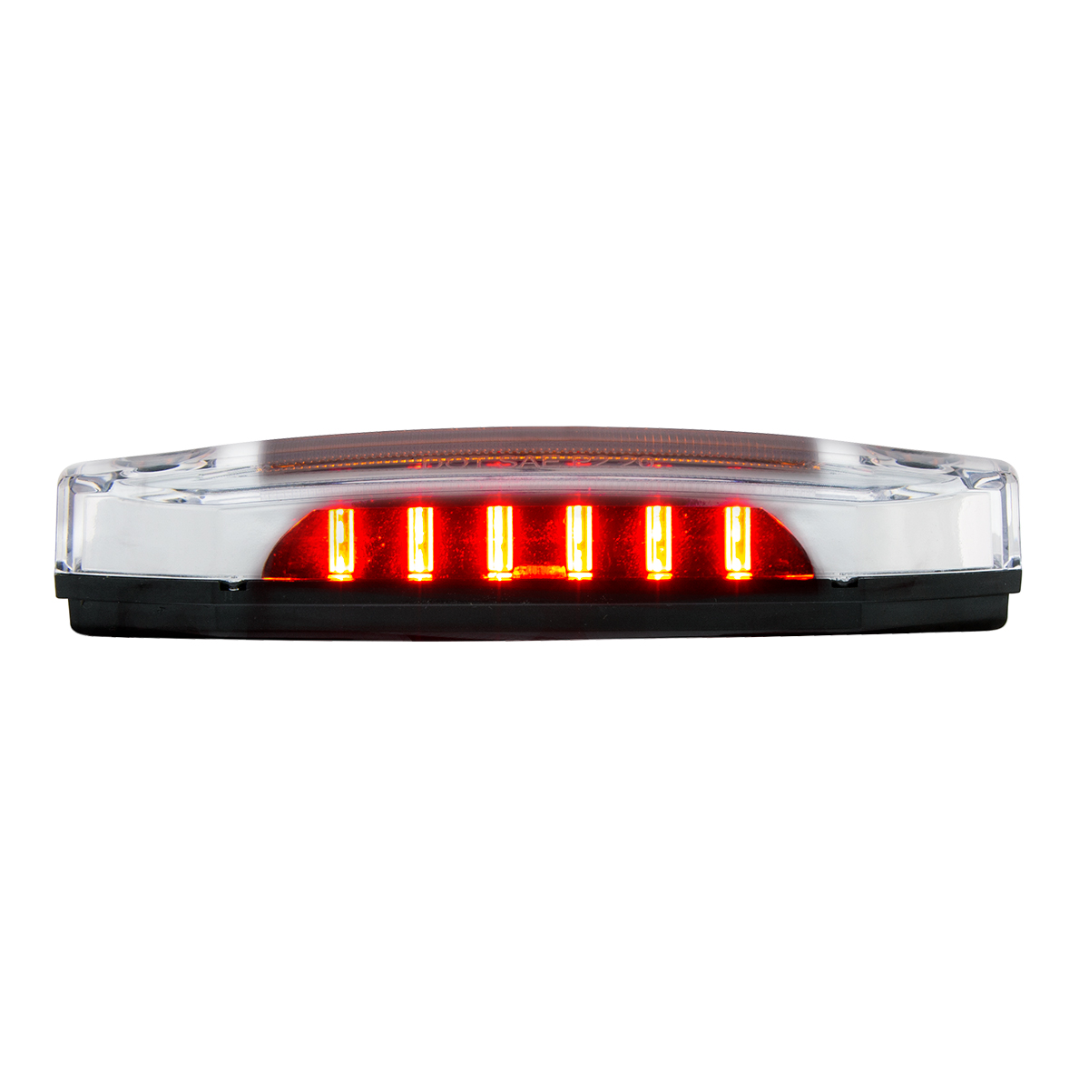 6 Amber LED Light (Clearance/Marker) With 6 Red LED Side Ditch Light - Thumbnail 5