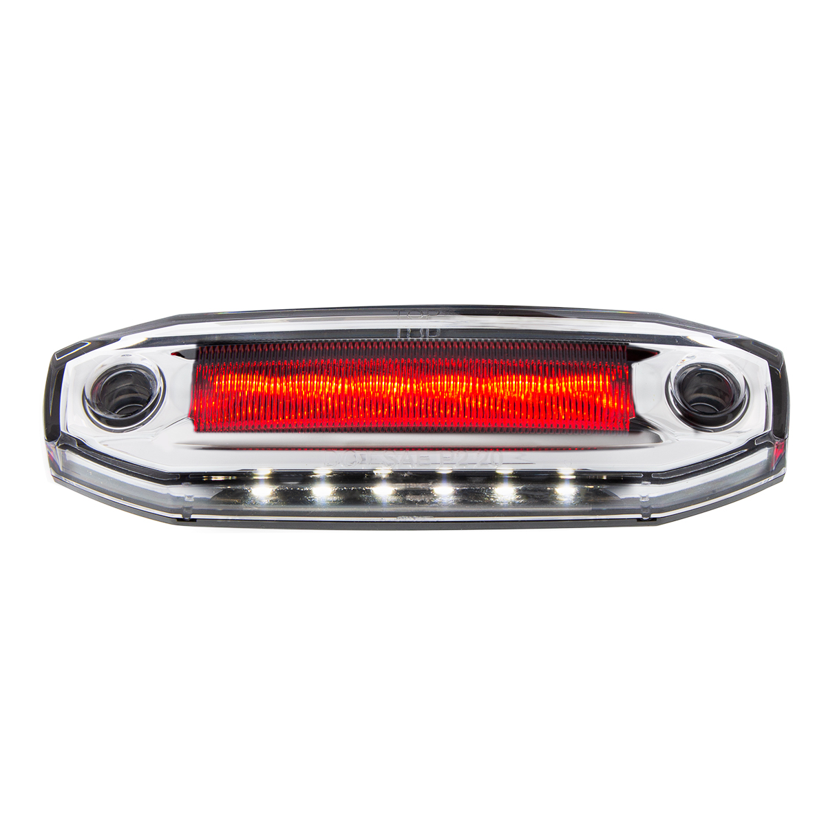 6 Red LED Light (Clearance/Marker) With 6 White LED Side Ditch Light - Thumbnail 3