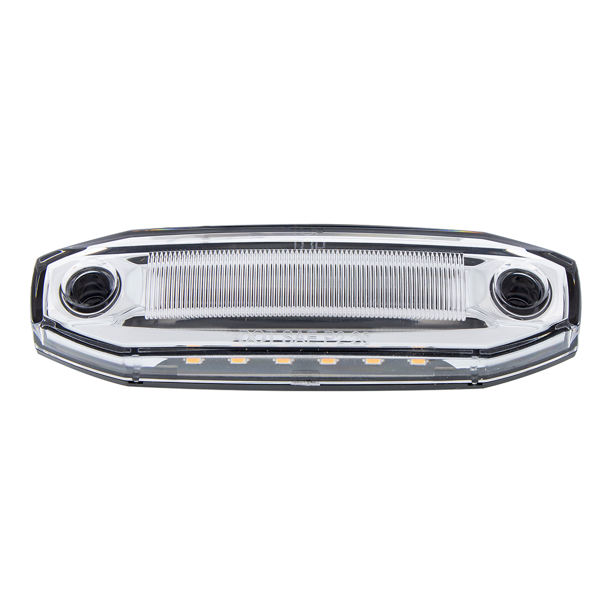 6 Red LED Light (Clearance/Marker) With 6 Amber LED Side Ditch Light - Thumbnail 4