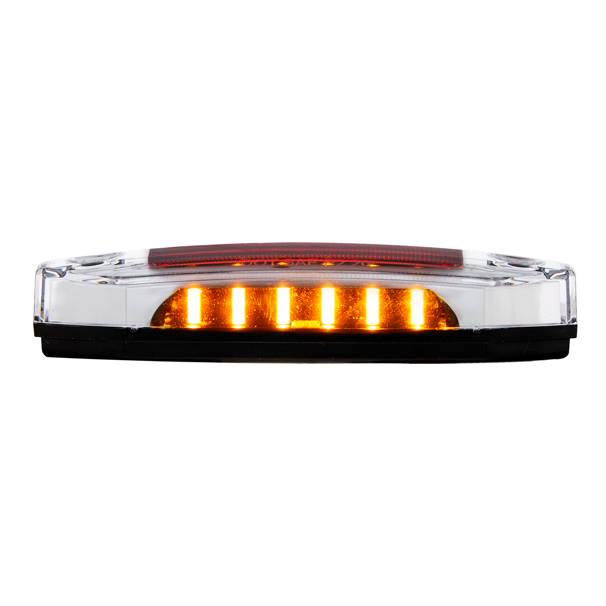 6 Red LED Light (Clearance/Marker) With 6 Amber LED Side Ditch Light - Thumbnail 5
