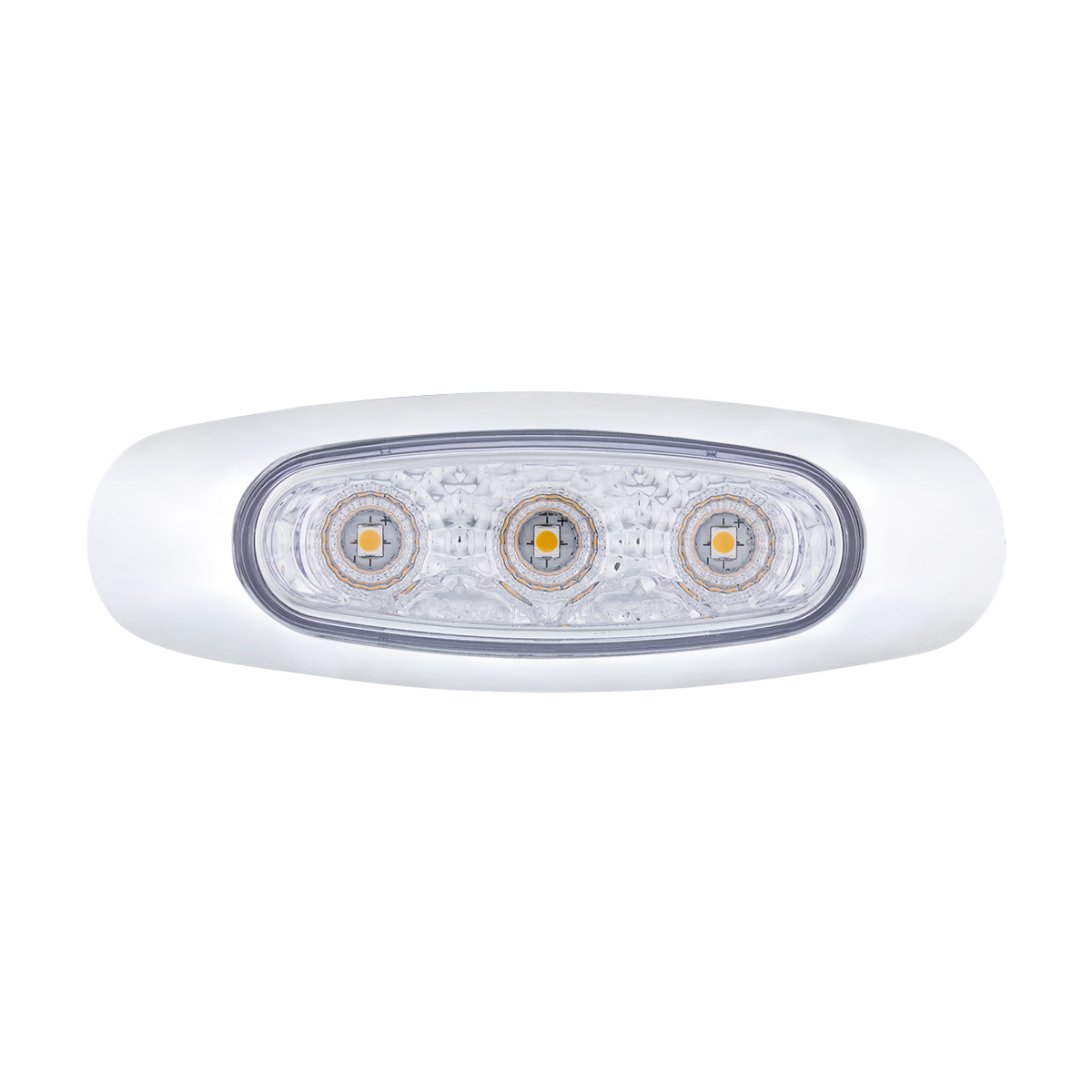 5 LED Reflector Light (Auxiliary/Utility) With Side Ditch Light - Amber LED/Clear Lens (Card) - Thumbnail 2