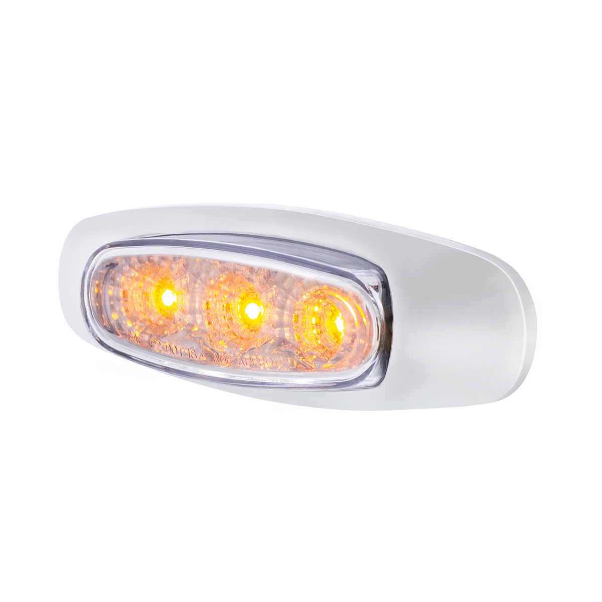5 LED Reflector Light (Auxiliary/Utility) With Side Ditch Light - Amber LED/Clear Lens (Card) - Thumbnail 6