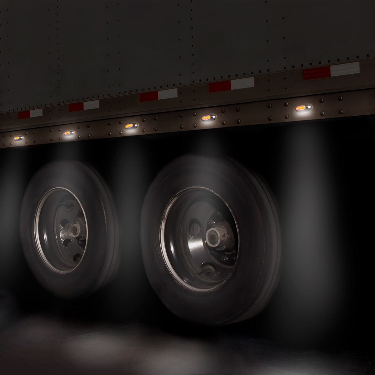 5 LED Reflector Light (Auxiliary/Utility) With Side Ditch Light - Amber LED/Clear Lens (Card) - Thumbnail 10