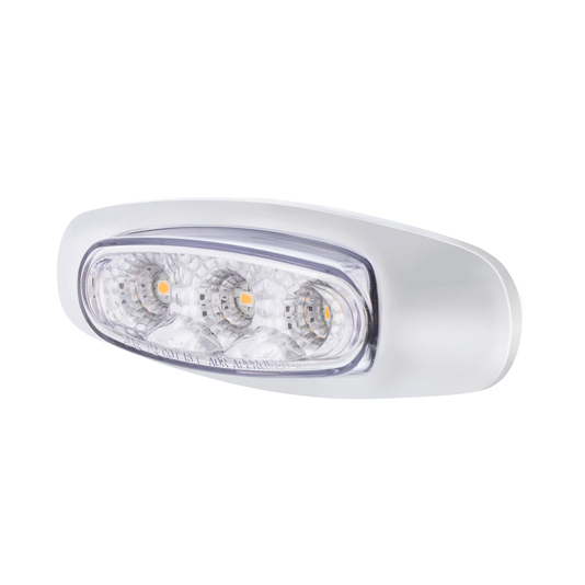 5 LED Reflector Light (Auxiliary/Utility) With Side Ditch Light - Amber LED/Clear Lens (Bulk) - Thumbnail 7