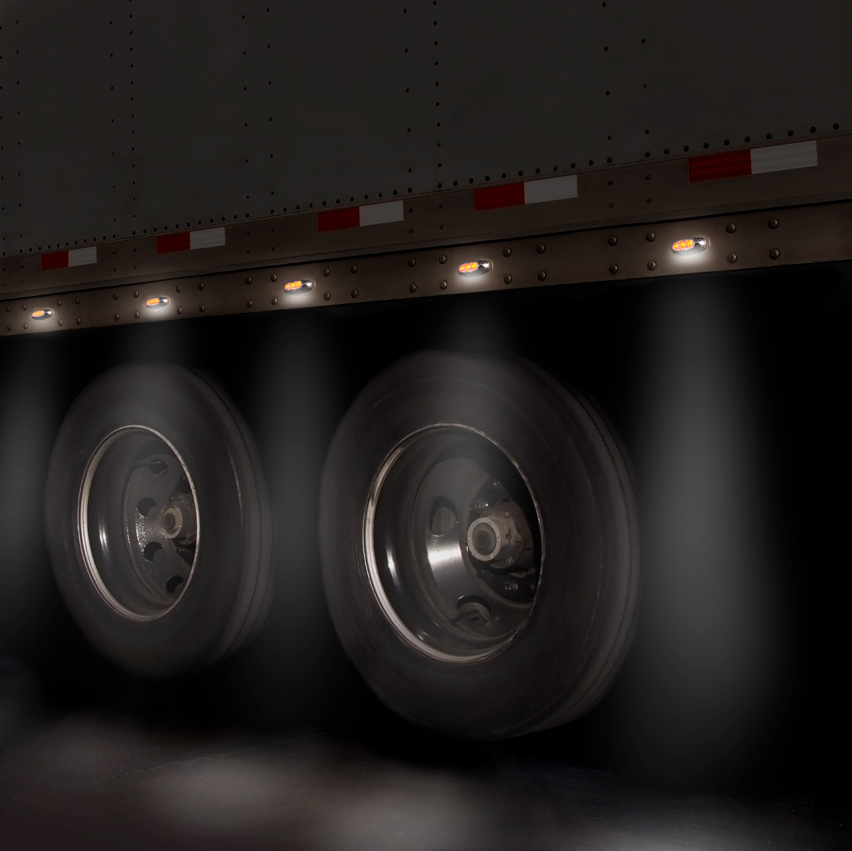 5 LED Reflector Light (Auxiliary/Utility) With Side Ditch Light - Amber LED/Clear Lens (Bulk) - Thumbnail 10