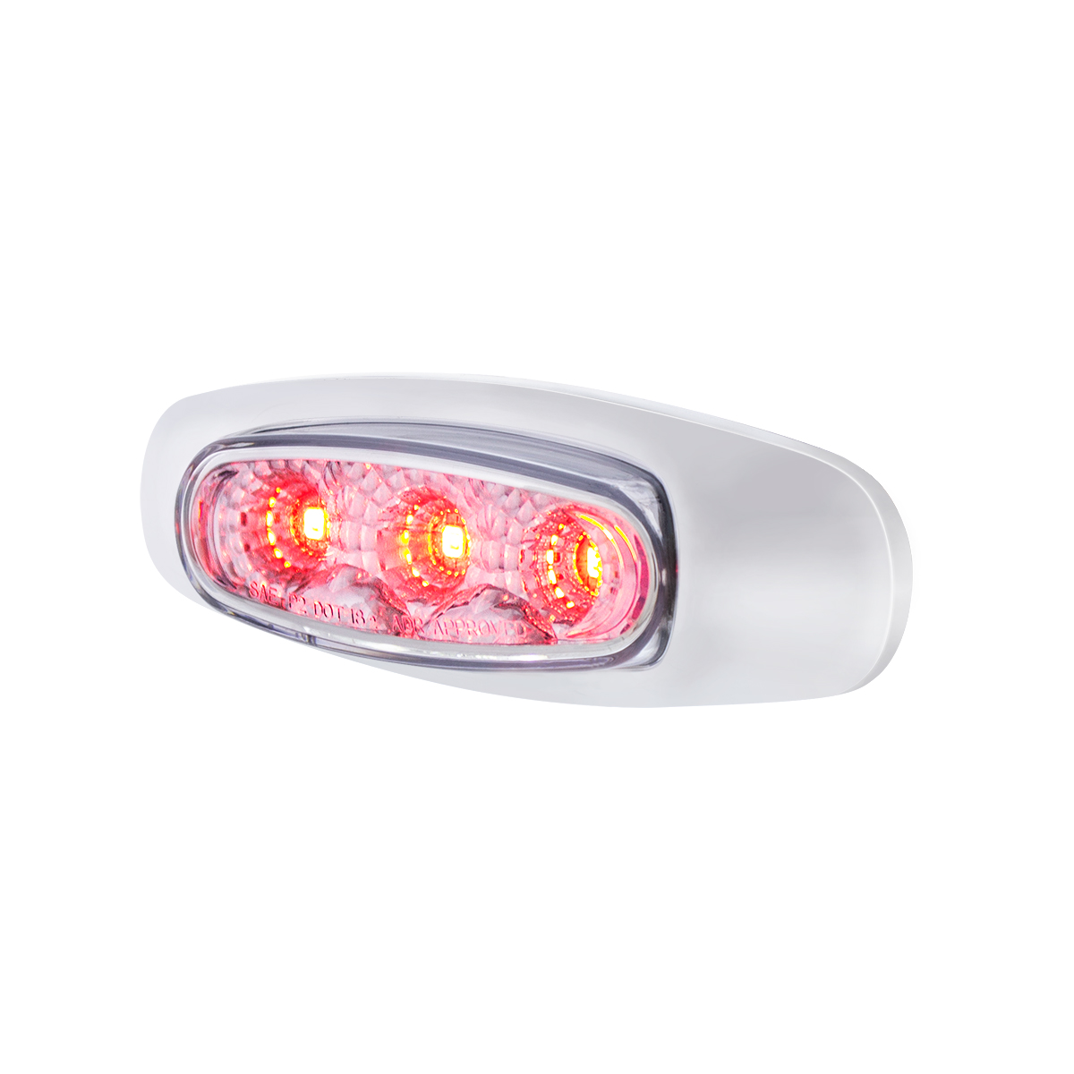 5 LED Reflector Light (Auxiliary/Utility) With Side Ditch Light -Red LED/Clear Lens (Card) - Thumbnail 6