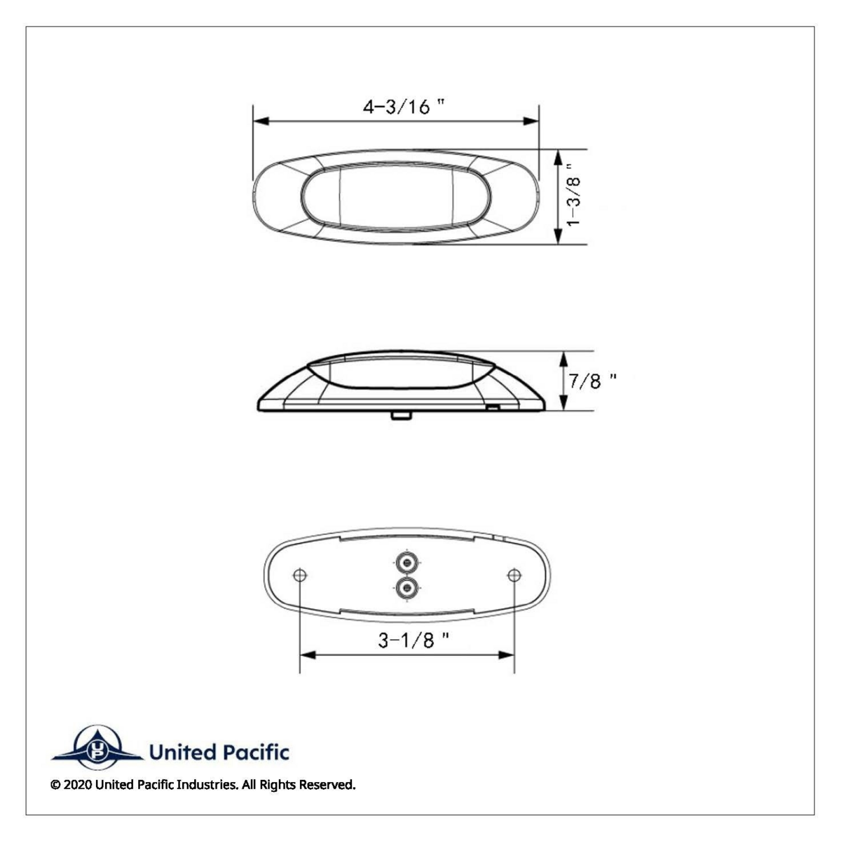 5 LED Reflector Light (Auxiliary/Utility) With Side Ditch Light -Red LED/Clear Lens (Bulk) - Thumbnail 13