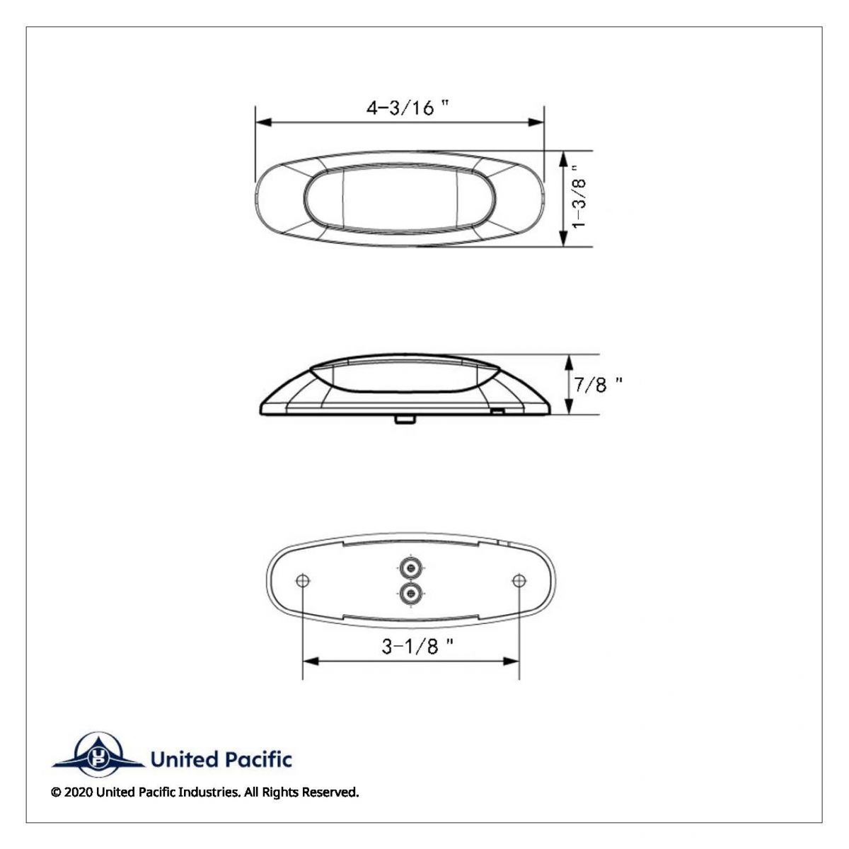 5 LED Reflector Light (Auxiliary/Utility) With Side Ditch Light -White LED/Clear Lens (Bulk) - Thumbnail 12