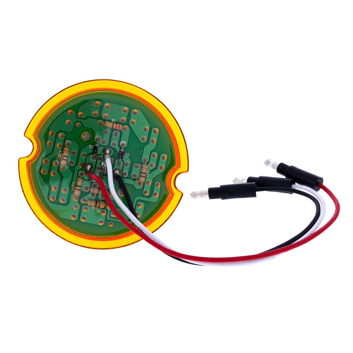 17 LED Dual Function Reflector Cab Light - Amber LED/Amber Lens - Thumbnail 7