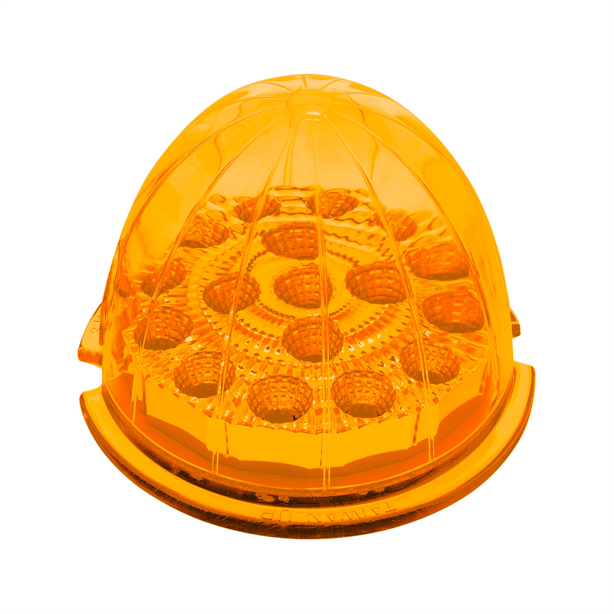 17 LED Dual Function Reflector Cab Light - Amber LED/Amber Lens (Bulk) - Thumbnail 2