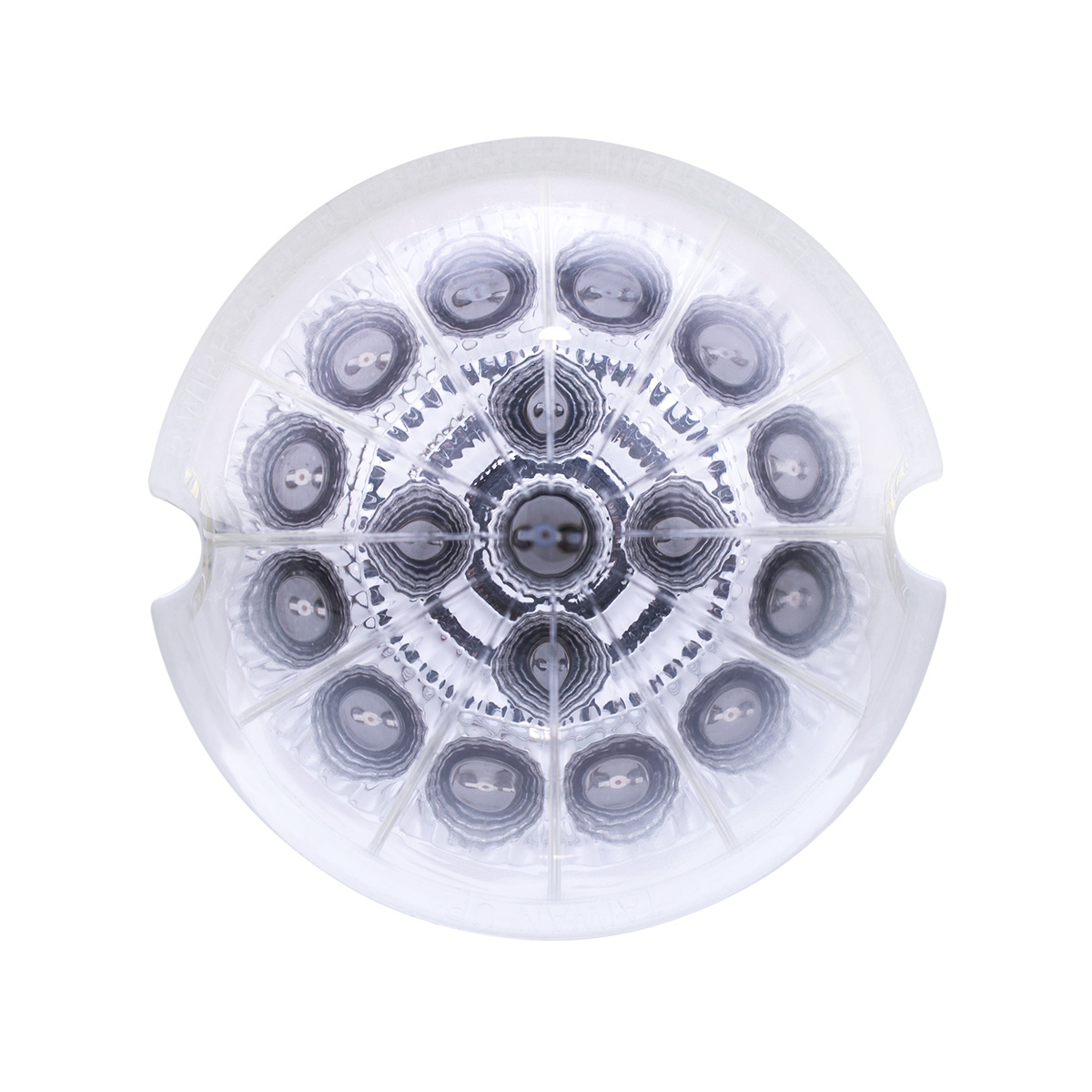 17 LED Dual Function Reflector Cab Light - Amber LED/Clear Lens - Thumbnail 6