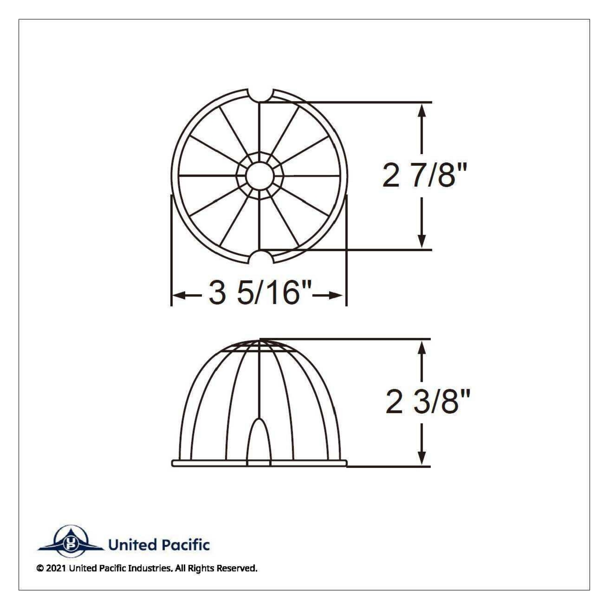 17 LED Dual Function Reflector Cab Light - Red LED/Clear Lens (Bulk) - Thumbnail 2