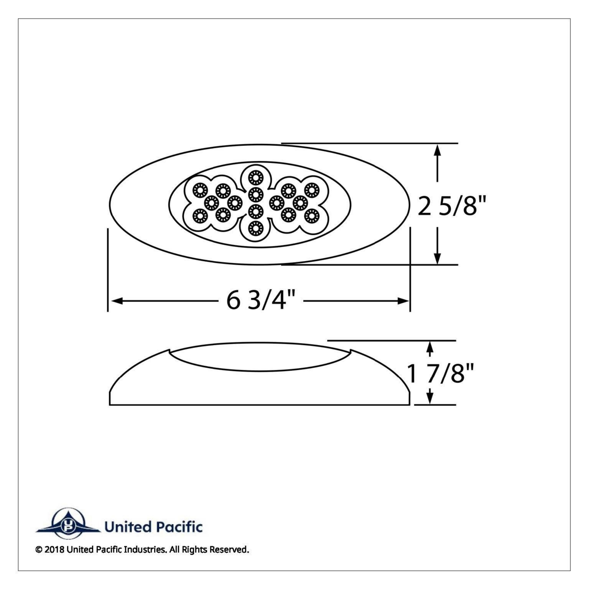 16 LED Phantom I Reflector Light (Clearance/Marker) - Amber LED/Clear Lens - Thumbnail 4