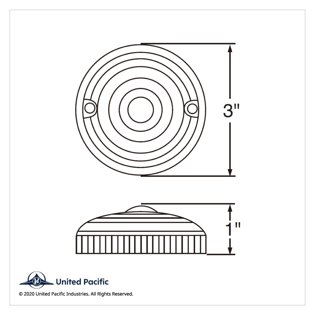 15 LED 3" Series 2 Light For Double Face Light Housing - Red LED/Clear Lens (Bulk) - Thumbnail 6