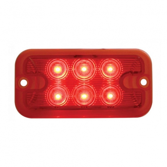 6 LED Dual Function Light - Red LED/Red Lens
