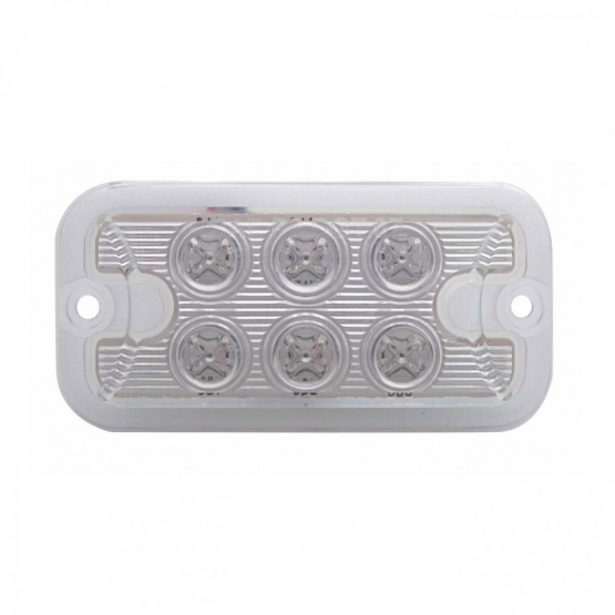 6 LED Dual Function Light - Amber LED/Clear Lens