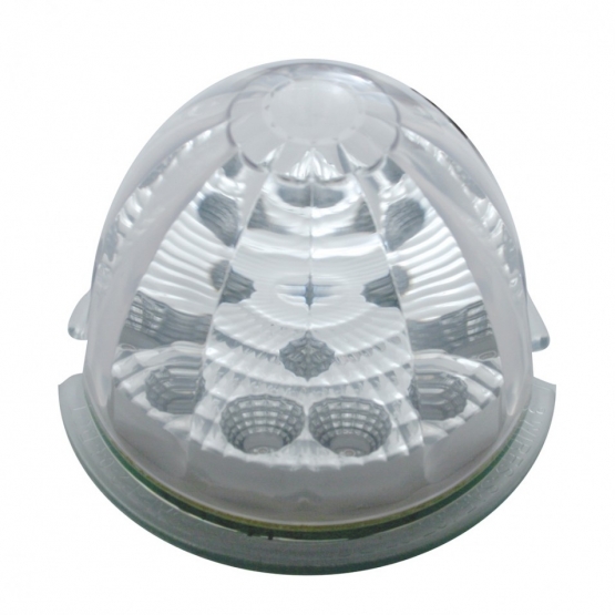 17 LED Reflector Watermelon Maze Cab Light - Red LED/Clear Lens