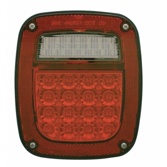 LED Reflector Universal Combination Tail Light With License Light (Bulk)