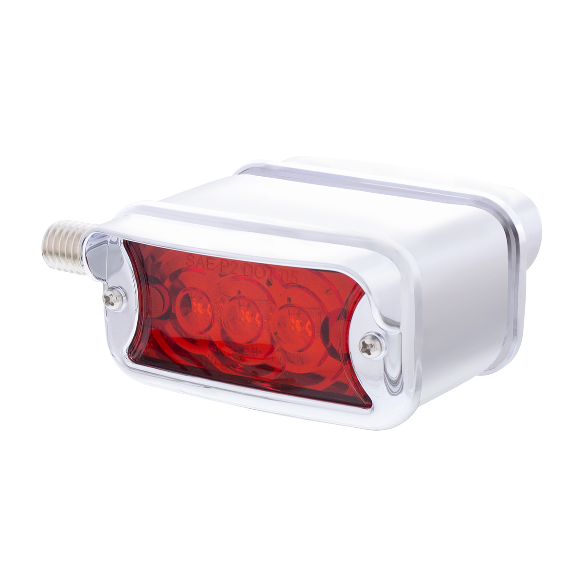 6 LED Single Function Double Face Light W/Visor - Horizontal Mount - Amber & Red LED/Amber & Red Lens - Thumbnail 4