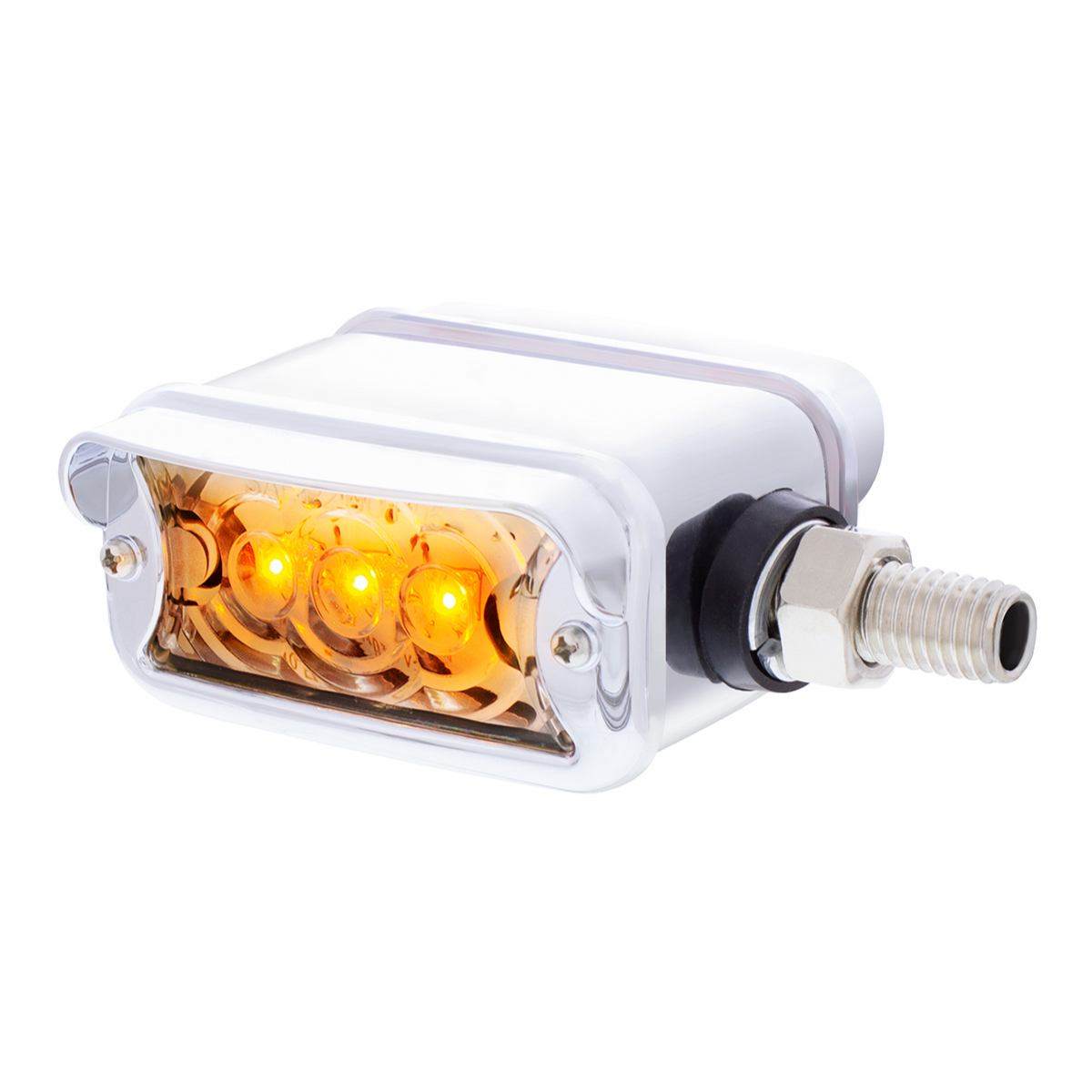 6 LED Single Function Double Face Light W/Visor - Horizontal Mount - Amber & Red LED/Clear Lens - Thumbnail 10