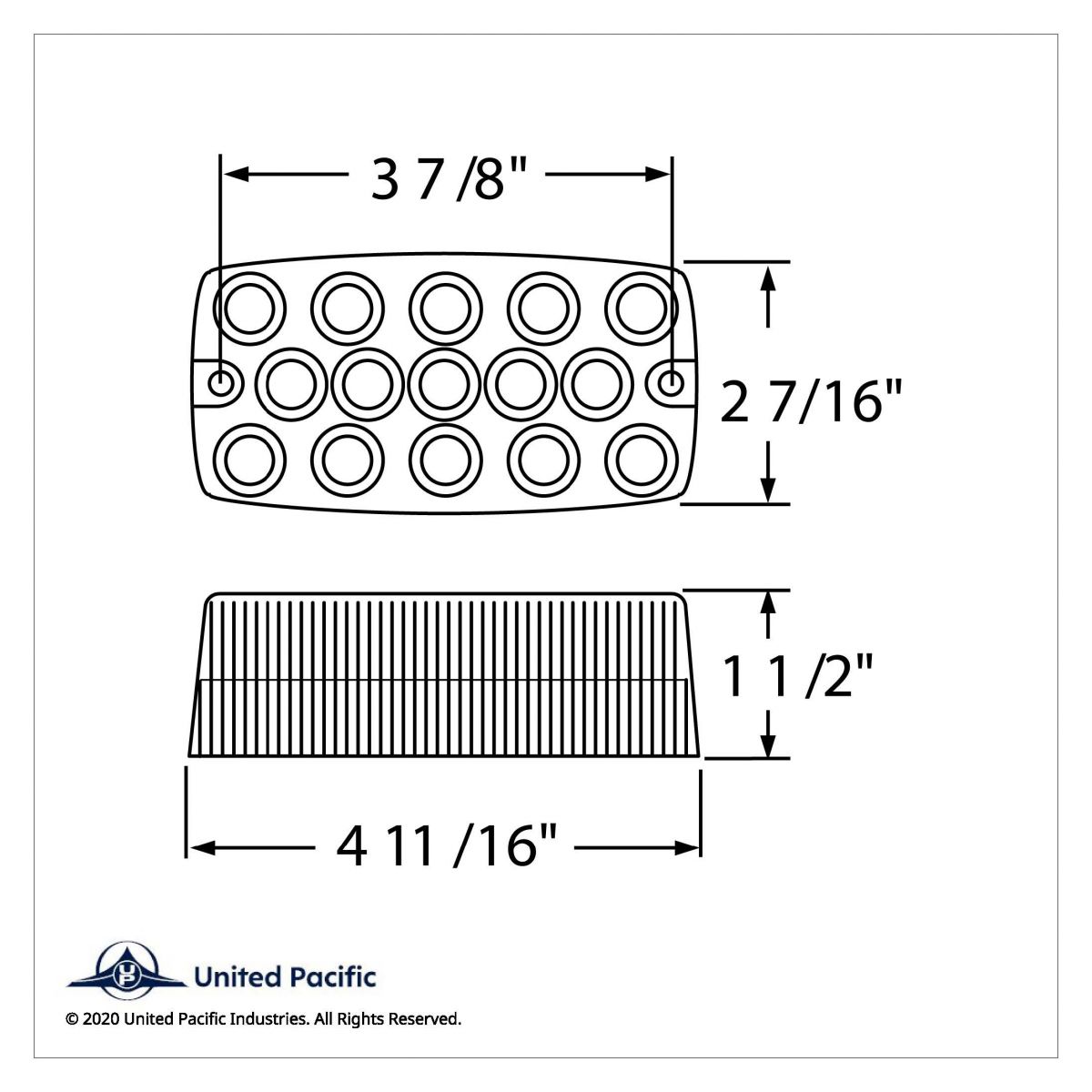 15 LED Rectangular Light (Stop, Turn & Tail) - Red LED/Clear Lens (Bulk) - Thumbnail 3