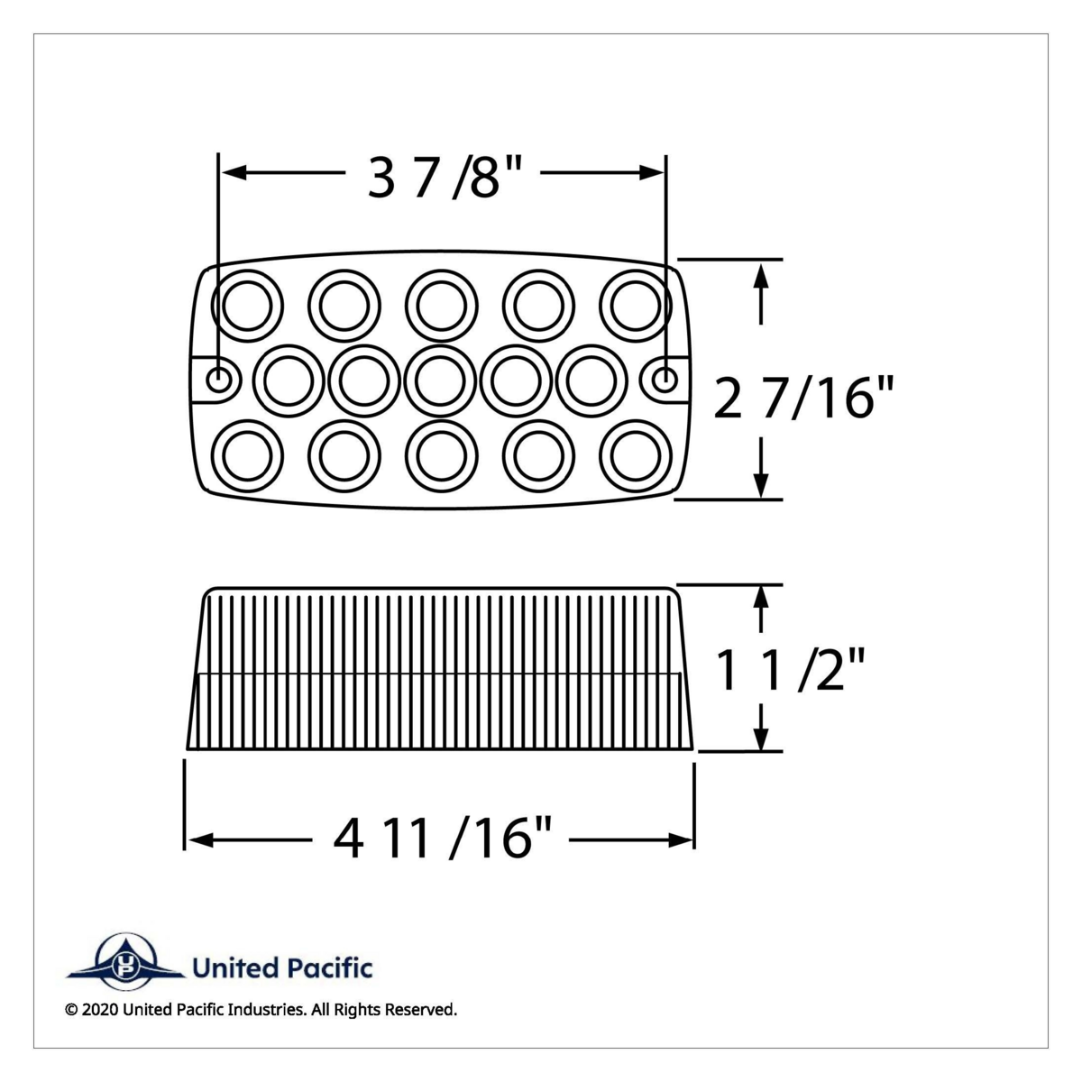 15 LED Rectangular Light (Stop, Turn & Tail) - Red LED/Clear Lens (Bulk) - Thumbnail 4