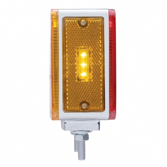 39 LED Reflector Double Face Turn Signal Light (Driver) - Amber & Red LED/Amber & Red Lens - Thumbnail 3