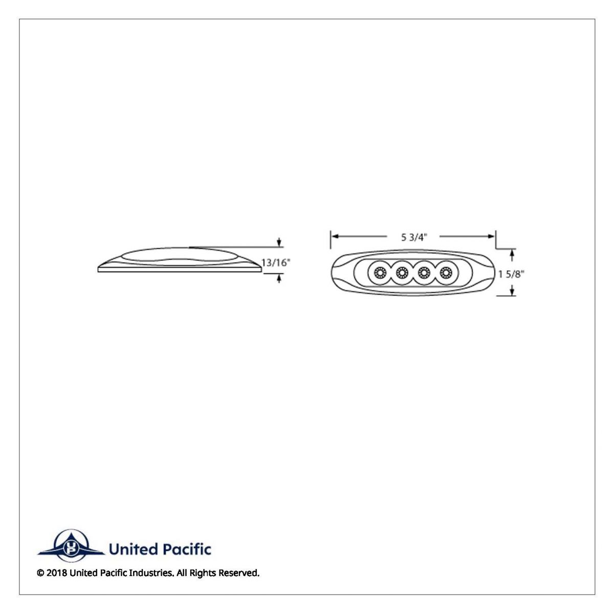 4 LED Reflector Light (Clearance/Marker) - Amber LED/Clear Lens (Bulk) - Thumbnail 3