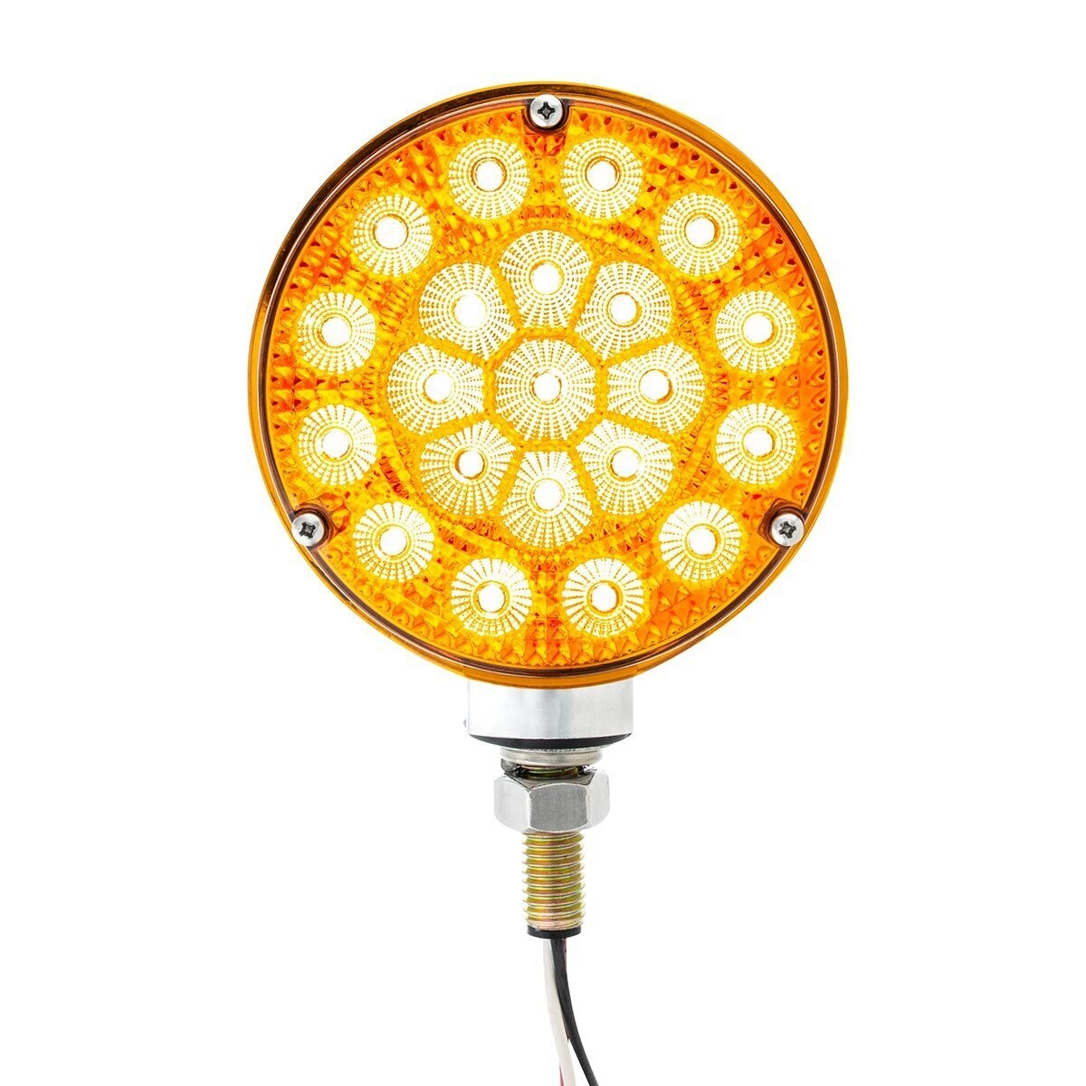 42 LED Reflector Double Face Competition Series Turn Signal Light-Amber & Red LED/Lens - Thumbnail 14