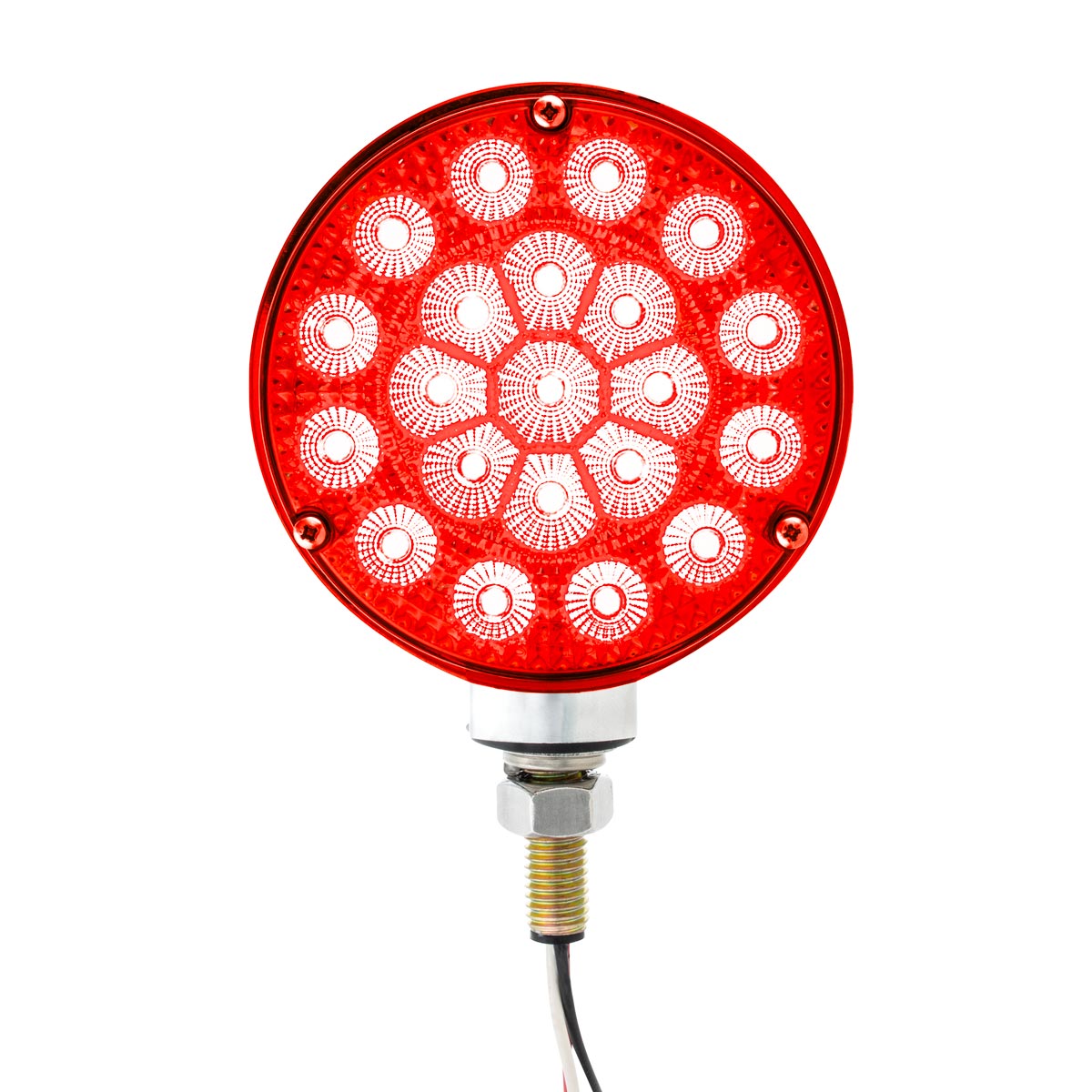 42 LED Reflector Double Face Competition Series Turn Signal Light-Amber & Red LED/Lens - Thumbnail 3